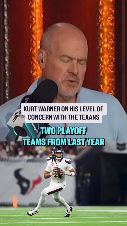 @kurt13warner explains why he has more concern for the Texans than he does the Chiefs