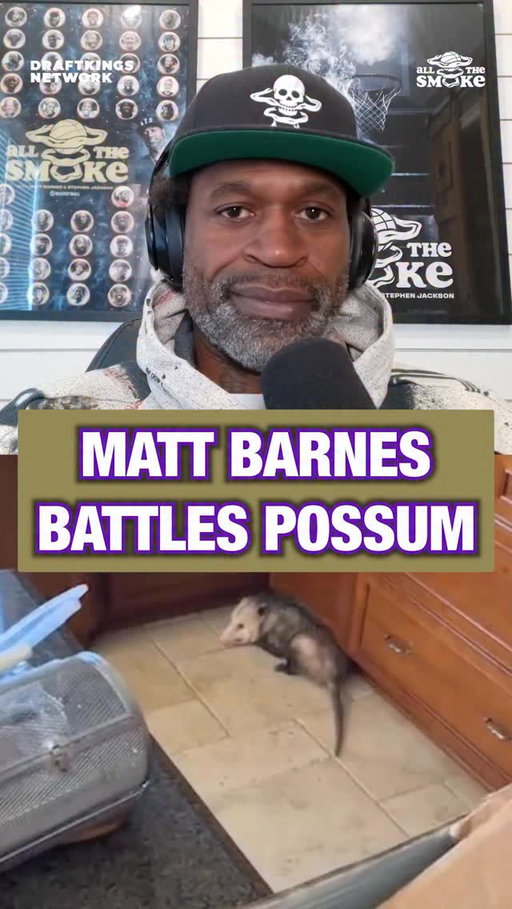 Possum was in the Barnes crib like it paid rent 😂 
Stak & Bonzi Wells react to Matt’s Kitchen Nightmare from last year 😅💨 
What’s YOUR game plan in a situation like this? ⬇️⬇️⬇️