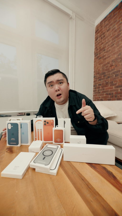 A little ✨haul✨from my friends @apple — happy iPhone 17 day to everyone! Also got the new Apple Watch Series 11 and AirPods Pro 3! 
Who’s picking up their iPhones tomorrow??