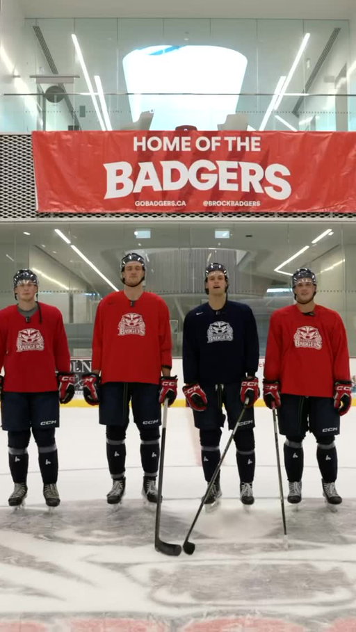 Nothing but Net Challenge! 🏒

Watch Brock men's hockey players Logan Belton, Alexis Cournoyer, Ryan Johnstone and Sawyer Prokopetz take part in this fun competition!

Don't forget, the Steel Blade Classic featuring @brockmenshockey vs the Guelph Gryphons takes place THIS FRIDAY at 7:00 PM at the Meridian Centre!

🎟: Get your tickets through the link in our bio

🎥: @brocktv 

#WeAreBadgers