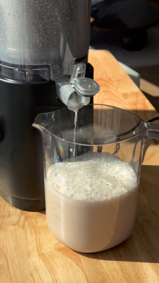Creamy (DF) Horchata 🫶🏽

I absolutely love horchata and making it as an adult always brings back such sweet childhood memories 🥹 I remember washing and soaking the rice with my abuelita. Then the following day she’d load it with cinnamon, sweetened condensed milk, and evaporated milk. Sure, that’s not how everyone makes it, but it was such a delicious treat as a kid. 

Here’s a quick recipe that gives the same vibes without the overnight soak or added dairy. 

𝐰𝐡𝐚𝐭 𝐲𝐨𝐮’𝐥𝐥 𝐧𝐞𝐞𝐝:⁣
• 3/4 cup of long grain white rice 
• 1/4 cup unsweetened almonds
• 4 pitted dates 
• 2 cinnamon sticks
• 4 cups of filtered water 
• optional: pinch of coarse salt 
⁣
𝐦𝐞𝐭𝐡𝐨𝐝:⁣
• Rinse your rise until the water runs clear. 
• Soak both your rice and almonds for 3 hours. 
Note — soaking is optional. 
• Combine all ingredients into your milk machine hopper. 
• Blend for 1 minute and strain. 
• Pour over ice or store in the refrigerator for 3-5 days. 
⁣
𝐨𝐭𝐡𝐞𝐫 𝐩𝐨𝐬𝐭 𝐝𝐞𝐭𝐚𝐢𝐥𝐬: 
• Milk machine from @namawell (code: Pilar10) 
• Cutting board from @momi_vintage 
• Yellow chawan from @namimatcha 
• Glass from @magnolia 

Enjoy 🫶🏽
#horchata #dairyfree #milkrecipes #mexicanrecipes #dairyfreerecipes #dairyfreemilk #milkalternative