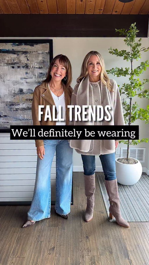 Comment SHOP for outfit links!🛍️ On Facebook, click this link: https://liketk.it/5ob40

It’s so fun to make the change to fall fashion! 🍁 Here are some fall trends that we’ve already added to our wardrobes!

I bet you already have some of these in your closets! Which trend or trends are you most excited about? Are there any you’d rather pass on? You don’t have to participate in every trend, that’s for sure! 
HOW TO SHOP:🛍️
—Comment SHOP for outfit links sent to your DM
—Click the link in our bio to shop on our LTK
—Watch our stories for links!

#casualchic #seattleblogger #fallstyle #falloutfit #falloutfits #fallfashiontrends #falltrends #falloutfitideas #styleover40 #styletips #fashionover40 #over50style #outfitidea #styleideas #stylingtips #everydaystyle #casuallook #whattowear 
Fall trends, brown, burgundy, sweaters, jeans, booties, jackets, Quince, Dolce Vita, Old Navy, barn jacket, Brochu Walker , Nordstrom, fall outfit