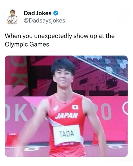 If laziness was an Olympic sport. I’d come in fourth so I wouldn’t have to walk up to the podium. 🤷‍♂️

Like this content? Follow us for more @dadsaysjokes ❤️