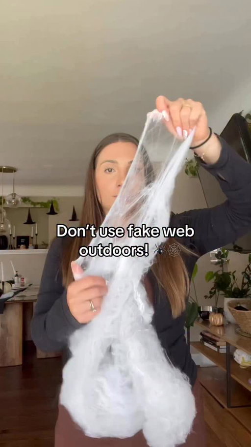 Me 🤝 protecting birds 🦉 please be considerate when putting up your decor & fake web this halloween season, the planet and animals will thank you! 🕸️🕷️ 

#halloween #halloweendecor #fakeweb
#sustainableliving #birdlover #birds #ecohalloween 
#sustainablehalloween #birdlover #protectbirds #mindfulliving #fblifestyle