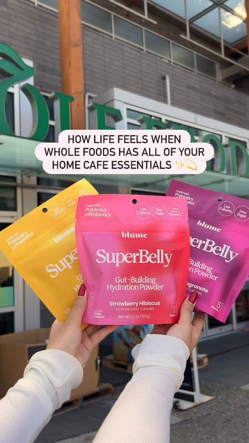 Create rituals worth sharing right at home with a home cafe ☕🤎 Invite your friends, add your fave pastries and shop @wholefoodscanada to stock up on Blume Superfood Lattes and SuperBelly to add a functional boost to your bevvies 🛒😌✨

#wholefoodsfaves #wholefoodsmarket #groceryrun #athomecafe #homecafe #blumehomecafe