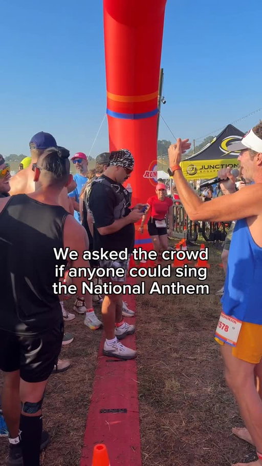 What a moment with ZERO warmup… 

@runningmanfest