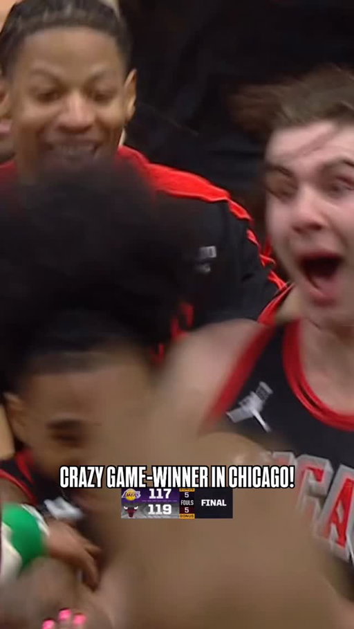 One of the craziest finishes to a regular season game in recent history... Lakers. Bulls. Reaves. Giddey. 🤯