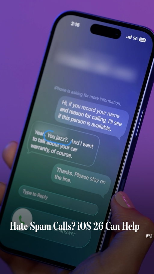 iOS 26 is the biggest iPhone software change in years. WSJ’s Joanna Stern shows you what’s new—like “call screening.”⁠
⁠
See more tips and tricks for iOS 26 at the link in our bio.⁠