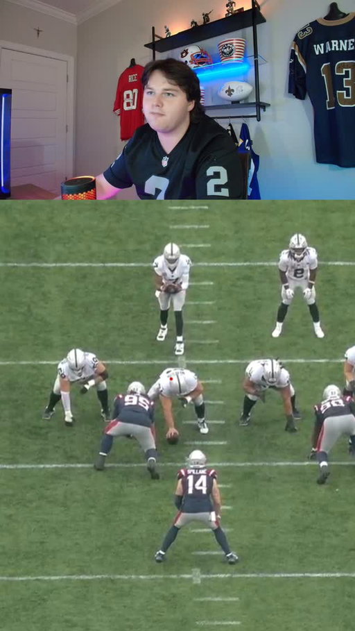 Dylan Parham needs to be charged with some sort of crime #football #nfl #fyp #viral #share #footballanalysis #🐐 #fantasyfootball #raiders #ashtonjeanty