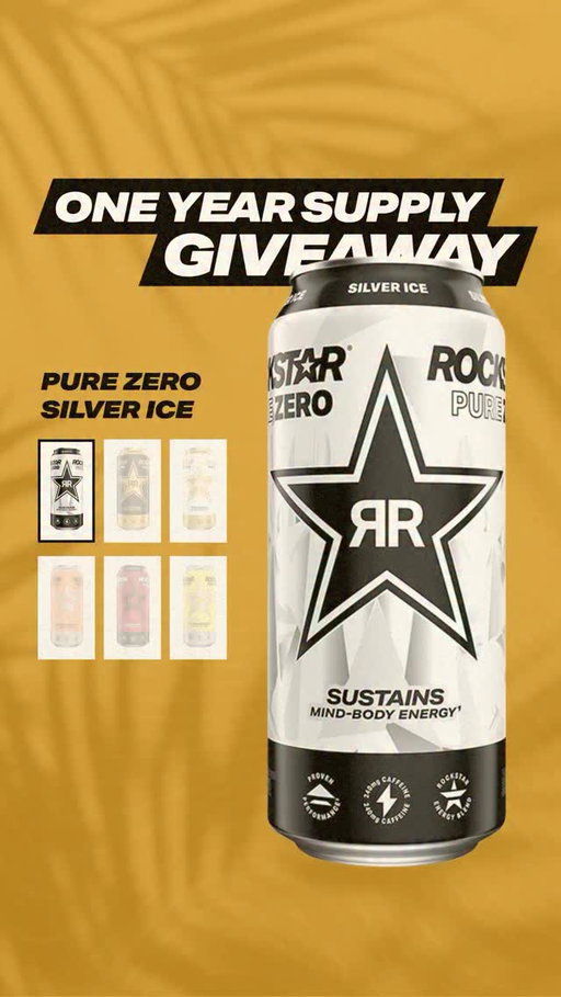 GIVEAWAY CLOSED : A winner has been selected 👏👏👏

⭐️ ROCKSTAR ENERGY GIVEAWAY ⭐️ Summer may be coming to an end, but we’re keeping that same energy through the fall! To start on a high note, we’re hooking up one lucky winner with a 1 year supply of Rockstar Energy Drink. Follow the simple instructions below to enter…
 
⚡️Follow us @RockstarEnergy
⚡️Comment below what flavor of Rockstar Energy you want & Tag a friend you’re sharing with 
 
One winner will be chosen Tuesday, September 30th and notified by the official @RockstarEnergy handle via DM. In order to win, you must be following us. Goodluck! 
 
#RockstarEnergy

 (No purchase necessary. US only, 18+)