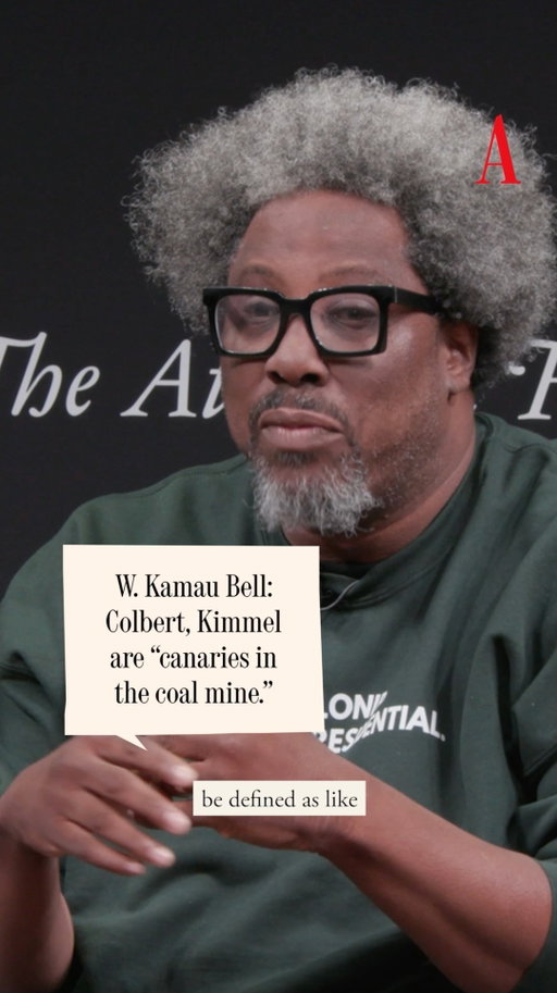 “It’s weird to think of Jimmy Kimmel and Stephen Colbert as the canaries in the coal mine,” the comedian W. Kamau Bell tells Jemele Hill at The Atlantic Festival. “But if they’re telling us, ‘We’re not afraid of rich white men,’ what can the rest of us do?”⁠
⁠
Watch more at the link in our bio. #TAF25