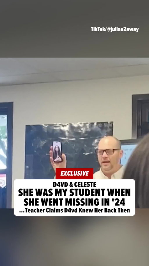 Celeste Rivas' former teacher tells students she met #D4vd on social media

🎥 TikTok/@julian2away