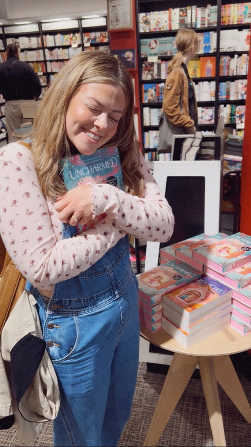 ✨ That’s book two, wrapped up with a shiny pink ribbon 🎀 Uncharmed is officially out in the world and waiting to be found on bookshelves, I hope it will be a reminder that your own magic is perfect, just the way it is 🩷