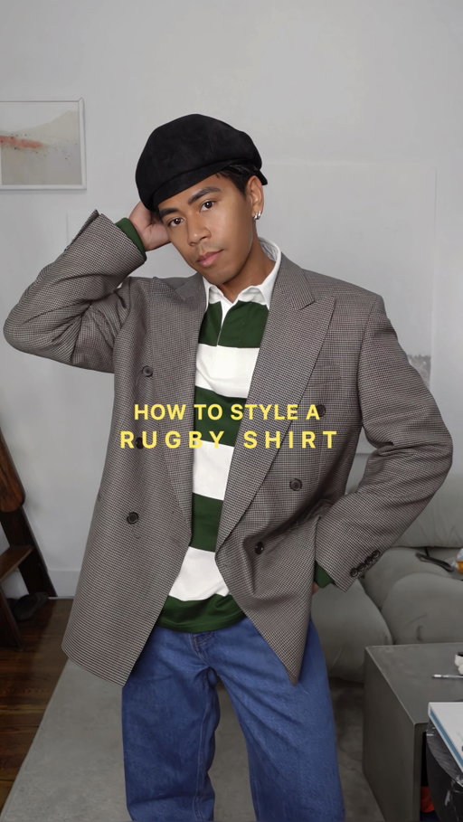 preppy is so back

@octobre_editions rugby shirt and jeans