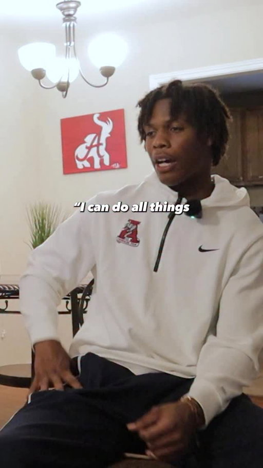 Philippians 4:13 ✝️

Alabama Wide Receiver Isaiah Horton joins the College Football Series, full episode available on YouTube, Spotify, and Apple Podcasts!

#alabama #rolltide #alabamacrimsontide #alabamafootball