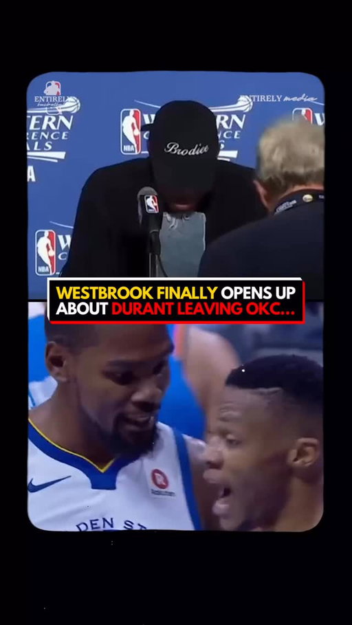 Russell Westbrook on Kevin Durant leaving OKC to join Golden State… 😕 

#nba #russellwestbrook #kevindurant #goldenstatewarriors #okcthunder #nbabasketball #basketball #entirelynba #hoops #podcast #viral #goat #ballislife