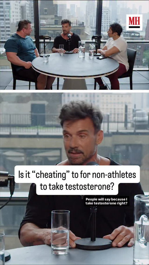 Yes, testosterone can help you get stronger and build muscle. But does that mean it’s cheating? Not for everyone, says @frankgrillo1 on #strongtalk with @ebenezersamuel23 and @dr.patdavidson. Context matters, Grillo says, although all actors should be honest about what they take. He breaks down this and much more in the full episode, available at link in bio.