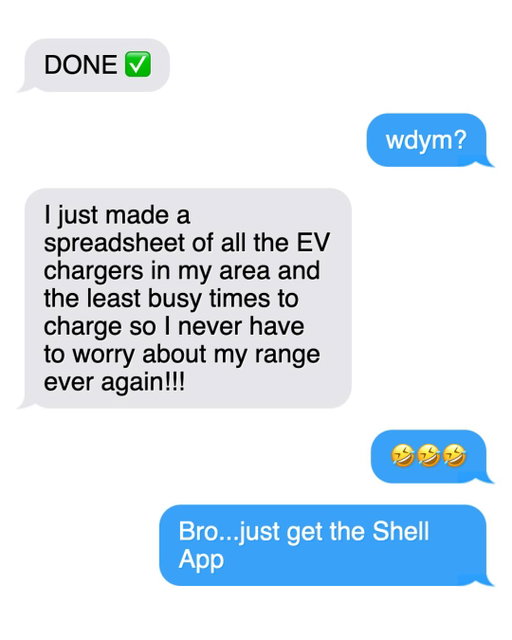 Stop monitoring chargers like it’s the dark ages 🌚
Find Shell Recharge stations with the Shell App ⚡🔌

#ShellRecharge #EV #EVdrivers #electricvehicle #advice