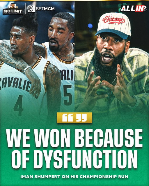 Shump gets real about the 2016 Cavs 👀🏆 ‘No Limit’ Episode 2 presented by @betmgmcasino out now, link in bio!