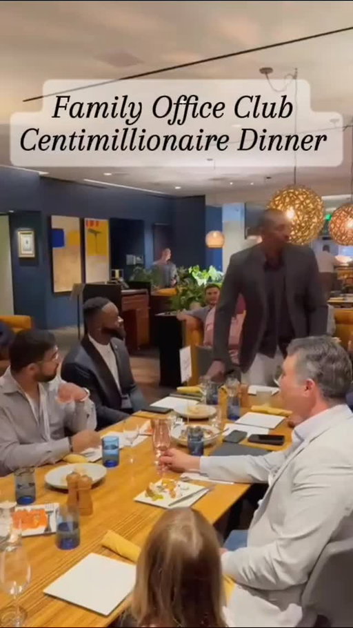 A few highlights from our centimillionaire dinner , an intimate space where everyone shared personal introductions and we closed the day with an incredible dinner after a successful event 🤝