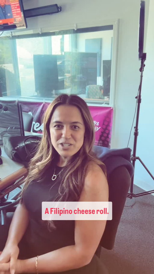 I visited Chino in the Channel 933 Studio because he’s busting my diet wide open with this baked goodness. Beto from Rock 105.3 was hanging out, along with Chino’s wife, Marie. It’s HIS FAULT I’M FAT!!! :)