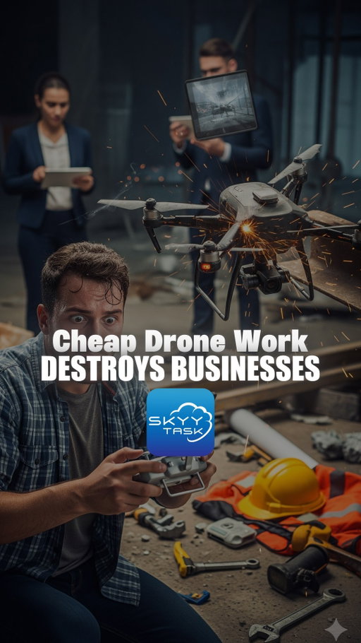 “Cheap Drone Pilots? Don’t Risk It!” 💥
ㅤ
Everyone's fighting for the lowest price, but at what cost?
ㅤ
✅ Professional drone services aren’t about just flying — they're about:
🧠 Expertise
📷 High-quality aerial data
📈 Reliable results for clients
ㅤ
The industry is flooded with low-cost pilots undercutting value, but serious drone businesses know:
🔐 Premium service > bargain pricing
💼 Commercial drone operations = long-term success
⛔ Stop the price war. Start building value.
ㅤ
👊 Elevate your brand. Don't race to the bottom.
ㅤ
#DroneBusiness #DronesDaily #DronePilotLife #DroneService #AerialPhotography #CommercialDrone #DroneOperator #DronePros #AerialCinematography #UAVLife #DroneIndustry #DroneWork #DroneShots #DroneTech #FPVDrone #DroneCommunity #DronesForBusiness #ProfessionalDronePilot #DroneData #DroneSurveying #DroneMapping
#skyytask
#racetothebottom