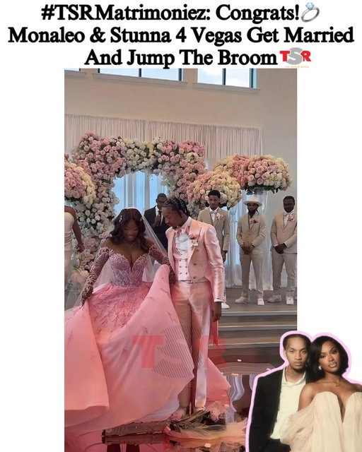 #PressPlay—#TSRMatrimoniez: Congratulations!🥂#Monaleo and #Stunna4Vegas tied the knot via live stream. #Roomies, let’s send congrats to these newlyweds.💍💕(📸:@jaythadonnn) (SWIPE)✍🏾:#TSRStaffJR