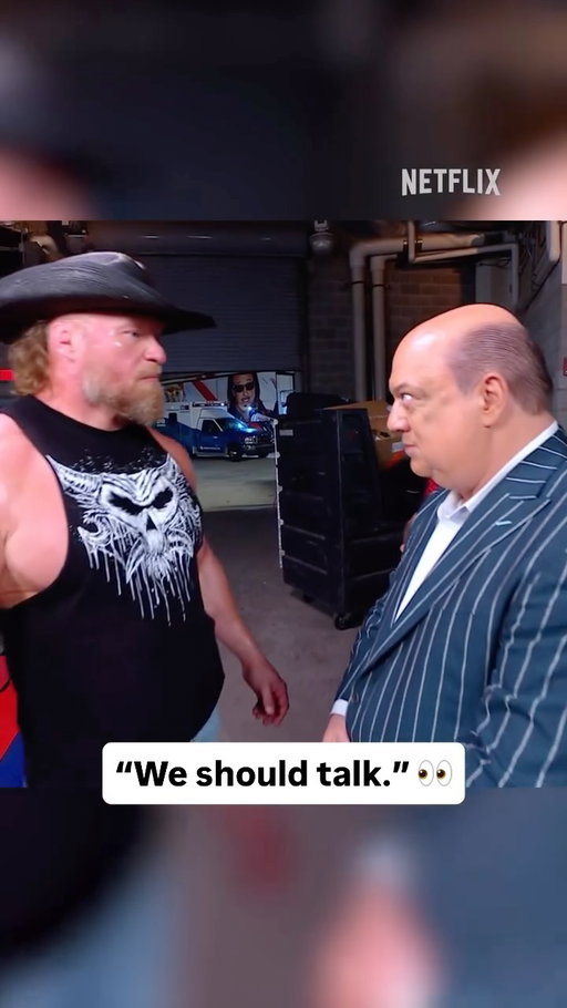 Brock Lesnar runs into Paul Heyman backstage at #SmackDown