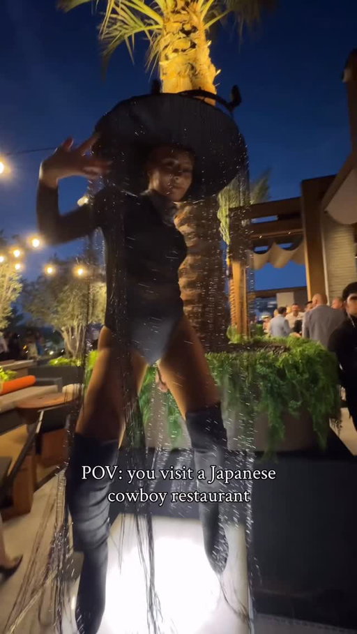 East-meets-West energy. Tomahawk steak, yakitori, sushi and even sake in a juice box. Welcome to the Wild Wild East! Make sure to dress to impress because no dirty cowboys will be allowed to enter! 🤠 

Kauboi at the Remi: 4415 N Buckboard Trail, Scottsdale, AZ 85251 

********************************** 

Want to hang out with friends that are into Japanese culture? Follow @taiyoucon because their event is the perfect hangout place. It’s a 3 day anime convention and Japanese festival in Mesa, AZ. Follow their page and check out the vibe of their event. 

*Content not to be reposted or reused without license. Please DM to obtain license. Content may be shared via Instagram Stories using the share feature. :)⁠ 

#tomahawksteak #wagyu #friedrice #cowboy #scottsdaleaz #azeats