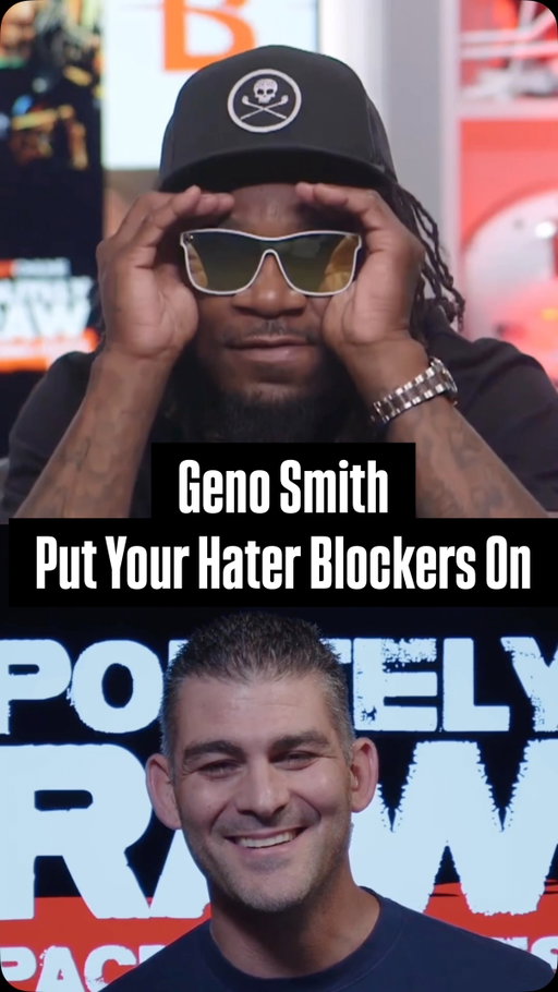 HATER BLOCKERS! Put em on #genosmith we got your back @blenders 
#schmellme #pacmanjonesshow #nocap #nfl #haterblockers #raiders @evrosenblum
Riding with Geno in Week 3?