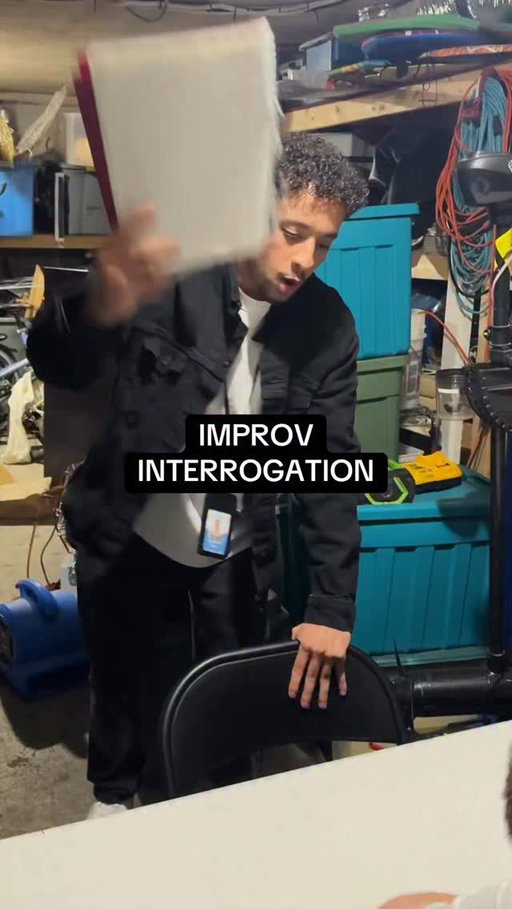this guy is a pro #unhirables #improv #interrogation #informant