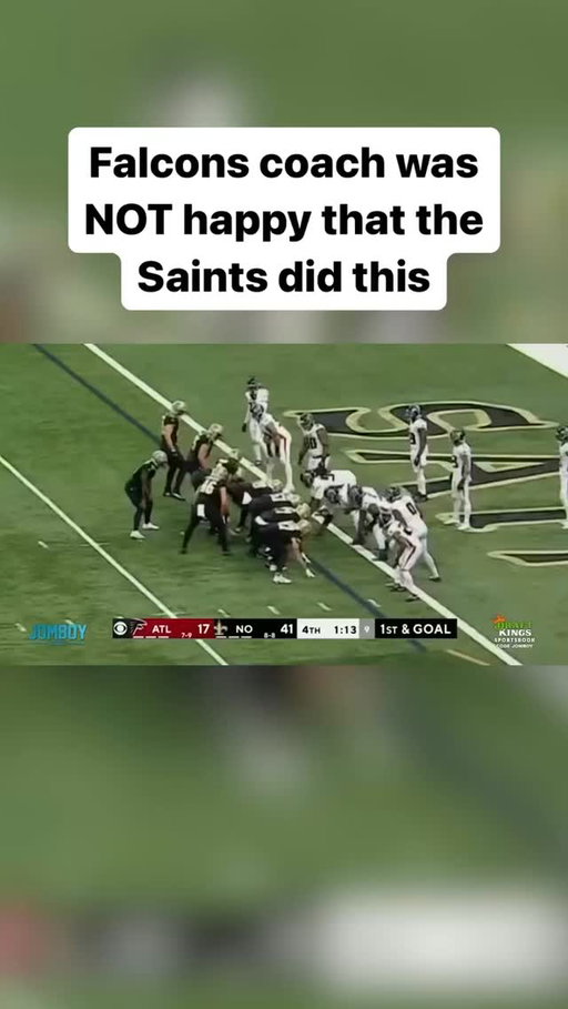 Fair game or poor sportsmanship? 

#nfl #football #saints #falcons #touchdown #victory #controversial
