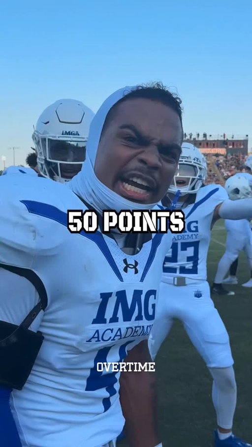 50 points in one half… IMG ACADEMY LIKE THAT!!! @imgacademy