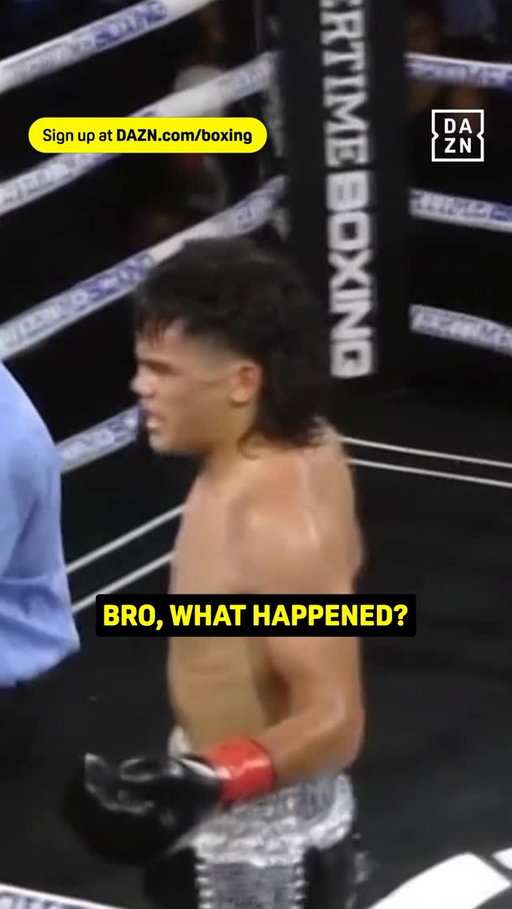 Mares was not happy opponent corner stopped the fight. 😫

#OTX16 | Live Now on DAZN