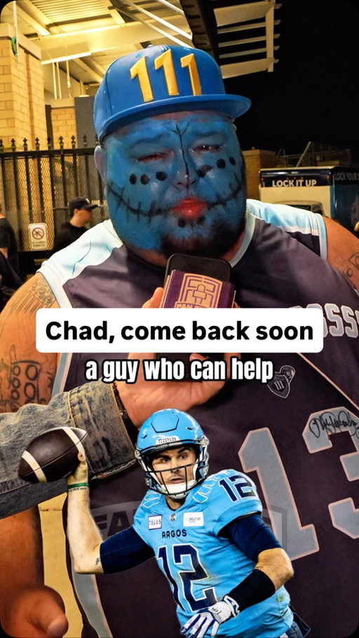 Chad Kelly’s injury recovery has definitely been a roller coaster ride. We just wanna see ya back champ.

#argos #argonauts #cfl #football #fans #interview #fancam #sports #fan #cflfootball #reaction #chadkelly
