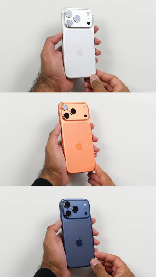 Still can’t decide which color iPhone 17 Pro/Max to get? Well here are all 3 unboxed 😎 Silver, Cosmic Orange & Deep Blue! Which is your pick? 🤔 

.
.
.
.
.
.
.
.
.
.
. 
#asmr #unboxing #iphone17 #iphone17pro #iphone17promax #iphoneair #apple #iphone #appleevent
Images/Videos Copyright © 2025 SuperSaf. Please DO NOT reupload.