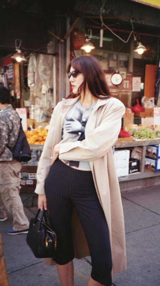 Stocking up on 🌶️ crisp. 

I’m wearing: 

@hades_wool cardigan 
@thekooples trench coat 
@niathebrand capris 
@ecco pumps 
@ysl bag