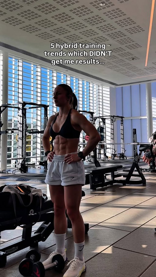 5 Hybrid Training Trends That DIDN’T Get Me Results 

When I first started combining running and lifting, I made a LOT of mistakes that held me back. Here’s a few to avoid:

1️⃣ Going max effort every session
Training at maximum intensity every time isn’t sustainable. Without proper recovery, fatigue builds up, performance drops, and progress slows down instead of speeding up

2️⃣ Low carb dieting
Restricting carbs often leads to being under-fuelled. Since carbs are the body’s main energy source, low intake negatively impacts both strength and endurance performance

3️⃣ No rest days
Skipping rest days prevents the body from recovering and adapting to training stress. Over time this leads to fatigue, increased injury risk, and stalled progress

4️⃣ Competing every weekend
Frequent competitions leave little room for structured training and progression. Constantly performing means the focus shifts to short-term output rather than long-term development

5️⃣ Lifting and running on two full separate plans
Following two unrelated programs creates conflicting demands. When sessions clash, energy is split, and progress in both areas suffers. A unified, hybrid approach provides better direction and results

Hybrid training works best when it’s cohesive, smart, and sustainable. Not just combining two extremes together

🔗 in b!0 to join my training team 

@gymshark c0dë ABBIE10