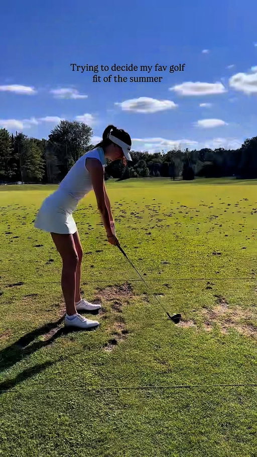 Guess how many outfit changes this involved 😆 @fullwedge #golf #fashion