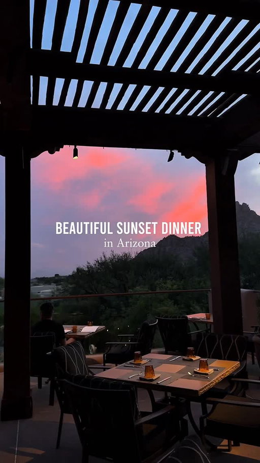 Golden hour + a glass of wine + a perfectly cooked steak = one of my fav types of dinner. 🌅🥩🍷 Talavera at Four Seasons Scottsdale is a Spanish-inspired steakhouse tucked into the mountains. The restaurant is beautifully designed to take advantage of the sunset view - with huge windows and outdoor patios. Pair your steak with a bottle from their wine list and watch the desert light put on a show.

📍  @talavera_restaurant – @fsscottsdale , 10600 E Crescent Moon Dr, Scottsdale, AZ
