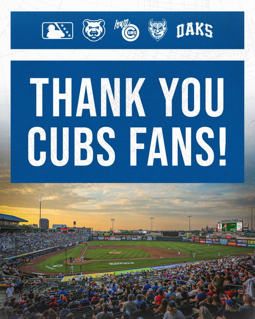 To the best fans in baseball,

Thank you 💙