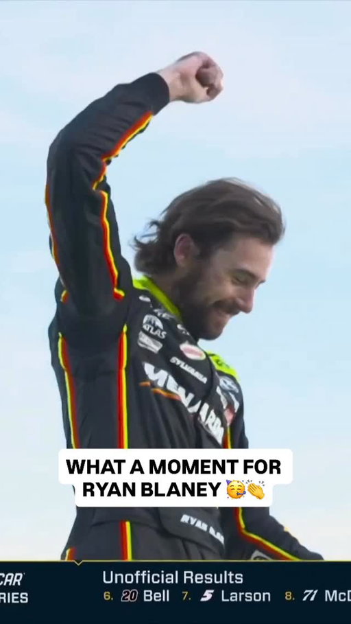 Soak it all in, @ryanblaney10! #NASCARPlayoffs