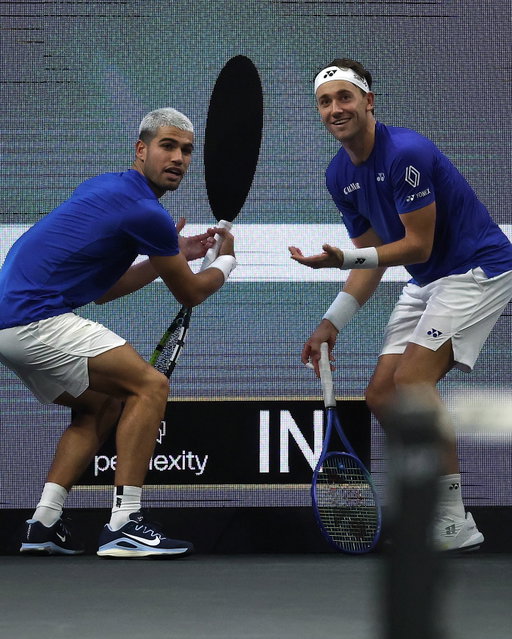 was the ball in or out? these two aren’t so sure 😂
