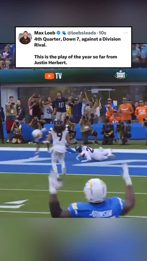 Justin Herbert is simply not human.

#nfl #chargers #losangeleschargers #justinherbert