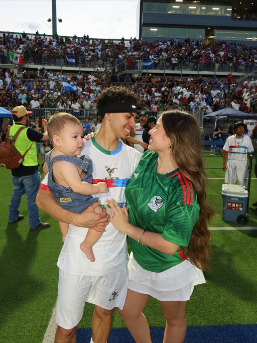 I got to watch my husband play soccer in front of 8,000 people!!! sadly he couldn't play for Honduras because there were too many players but he did such an amazing job with the Mexico + Guatemala team. I'm forever so proud of you and your #1 fan!!!! I love you ❤️