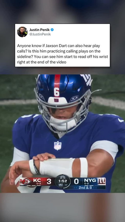 Looks like Jaxson Dart is locked into the plays