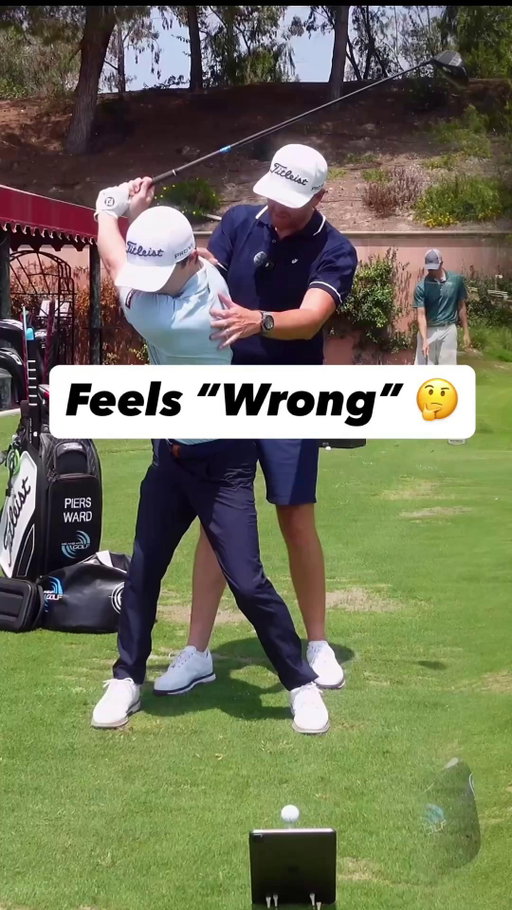 Change is Uncomfortable Until It's Familiar!

Changing the swing isn't always easy. The brain wants to keep us the same and "comfortable". However, change isn't comfortable. Chris was a little over the top hitting weeks shots to the right and heel strikes. I wanted to exaggerate the feeling for him of getting the club more "inside". It looks pretty extreme here as we know "feel" and "real" are very different.