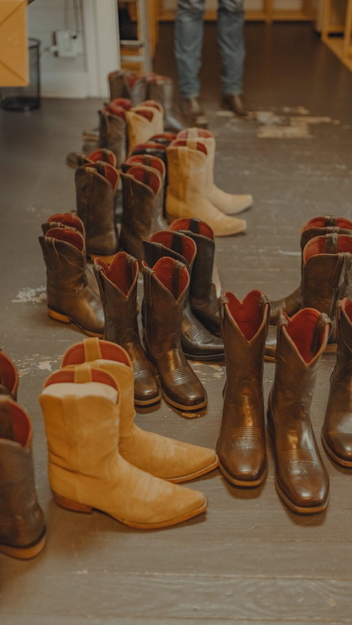 There’s a comfort in a place that feels full. Our little shop isn’t fancy, just easy. Come by, have a drink, and swap a story or two. Around here it’s as much about the company as the fit of a good boot. You might walk out with a new pair, but you’ll leave with more than that.