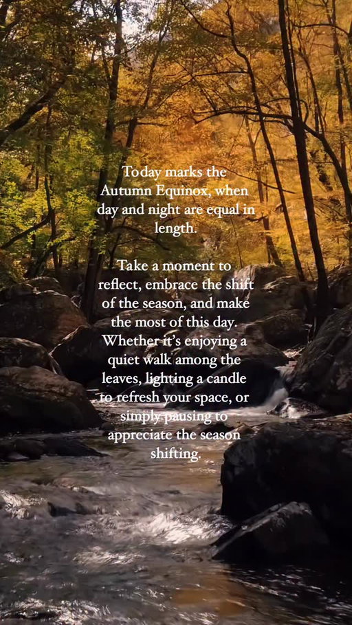 The Autumn Equinox is here. Pause, reflect, and embrace the turning of the season 🍂

#changingseasons #autumnequinox #autumn #fall #autumnaesthetic #fallaesthetic #season #pigletinbed
