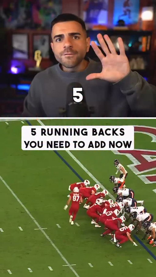 5 running backs you need to add in your fantasy league ASAP 

#fantasyfootball